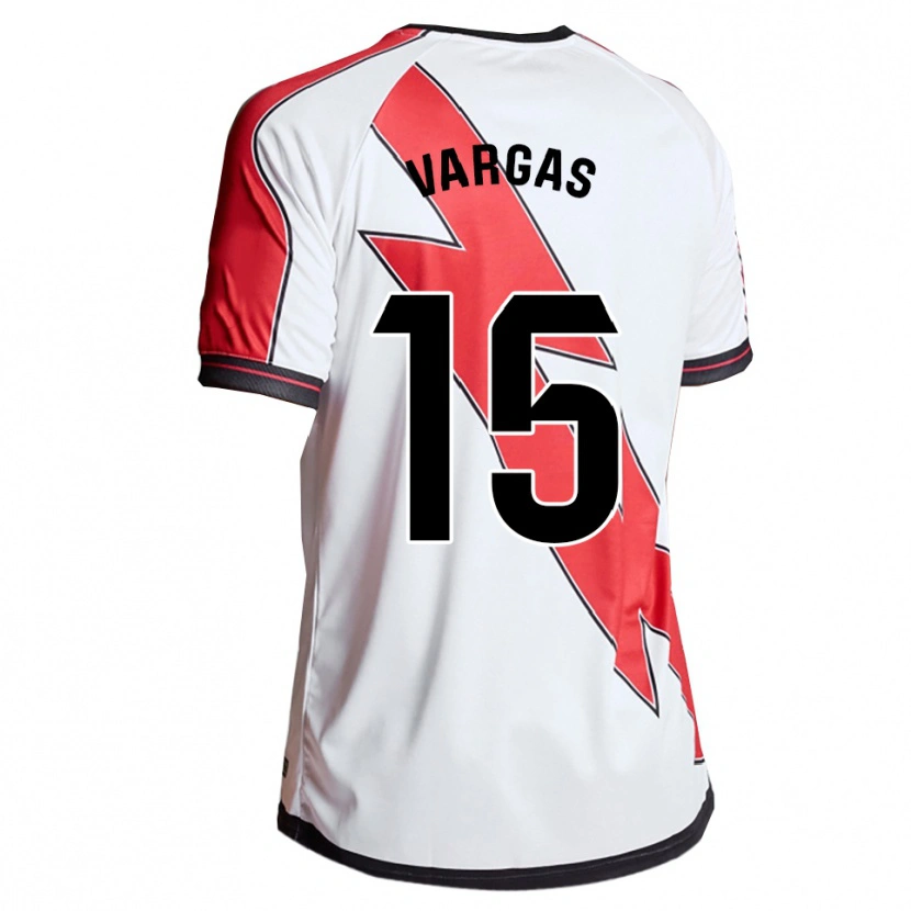 Danxen Kvinnor Rosario Vargas Sarasqueta #15 Vit Röd Hemmatröja Matchtröjor 2025/26 Tröjor T-Tröja
