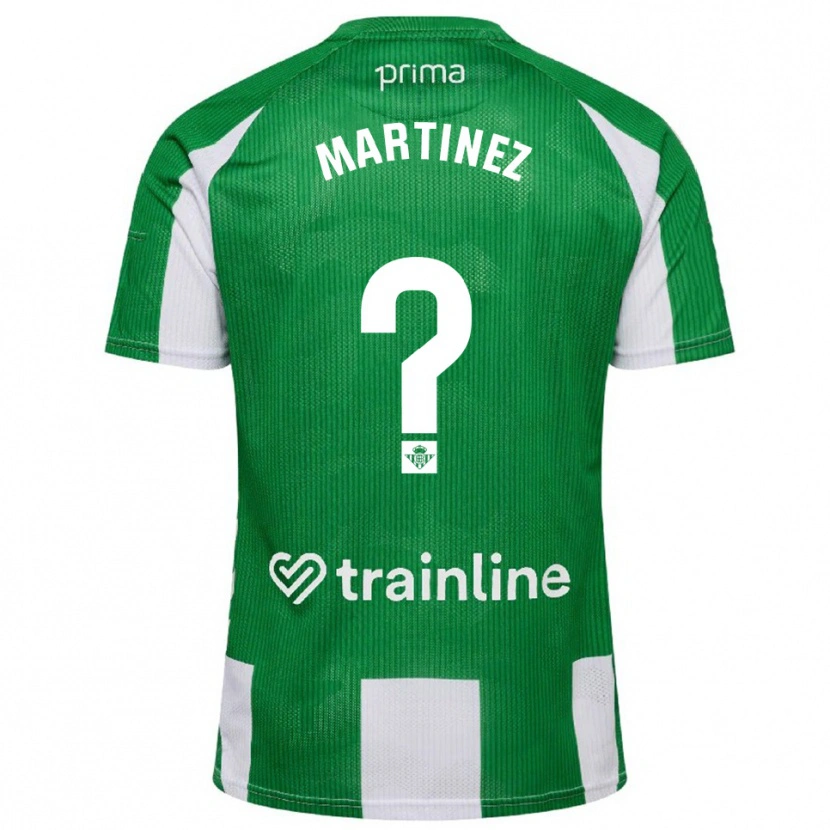 Danxen Kvinnor Pablo Martínez #0 Grön Vit Hemmatröja Matchtröjor 2025/26 Tröjor T-Tröja