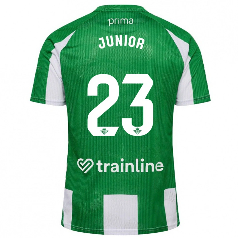 Danxen Kvinnor Junior Firpo #23 Grön Vit Hemmatröja Matchtröjor 2025/26 Tröjor T-Tröja