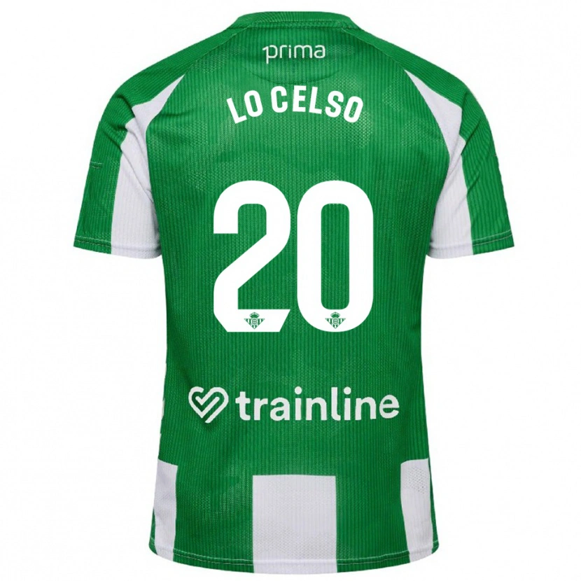 Danxen Kvinnor Giovani Lo Celso #20 Grön Vit Hemmatröja Matchtröjor 2025/26 Tröjor T-Tröja