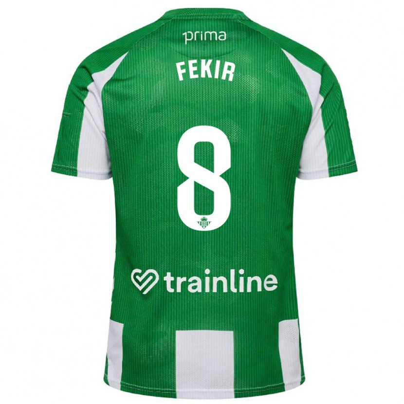 Danxen Kvinnor Nabil Fekir #8 Grön Vit Hemmatröja Matchtröjor 2025/26 Tröjor T-Tröja
