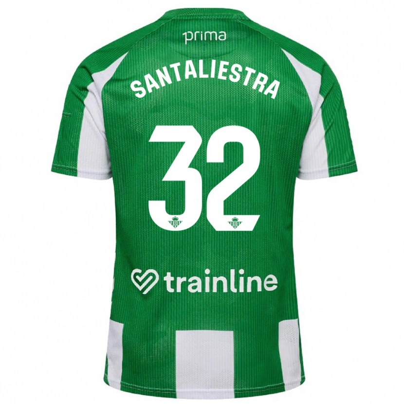 Danxen Kvinnor Carla Santaliestra #32 Grön Vit Hemmatröja Matchtröjor 2025/26 Tröjor T-Tröja