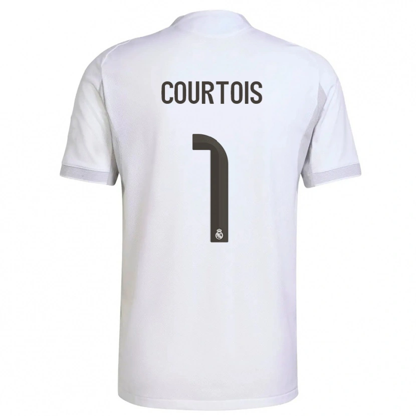Danxen Kvinnor Thibaut Courtois #1 Vit Gul Hemmatröja Matchtröjor 2025/26 Tröjor T-Tröja