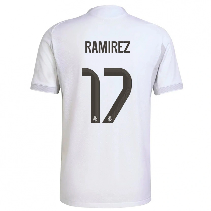 Danxen Kvinnor Darío Ramírez #17 Vit Gul Hemmatröja Matchtröjor 2025/26 Tröjor T-Tröja