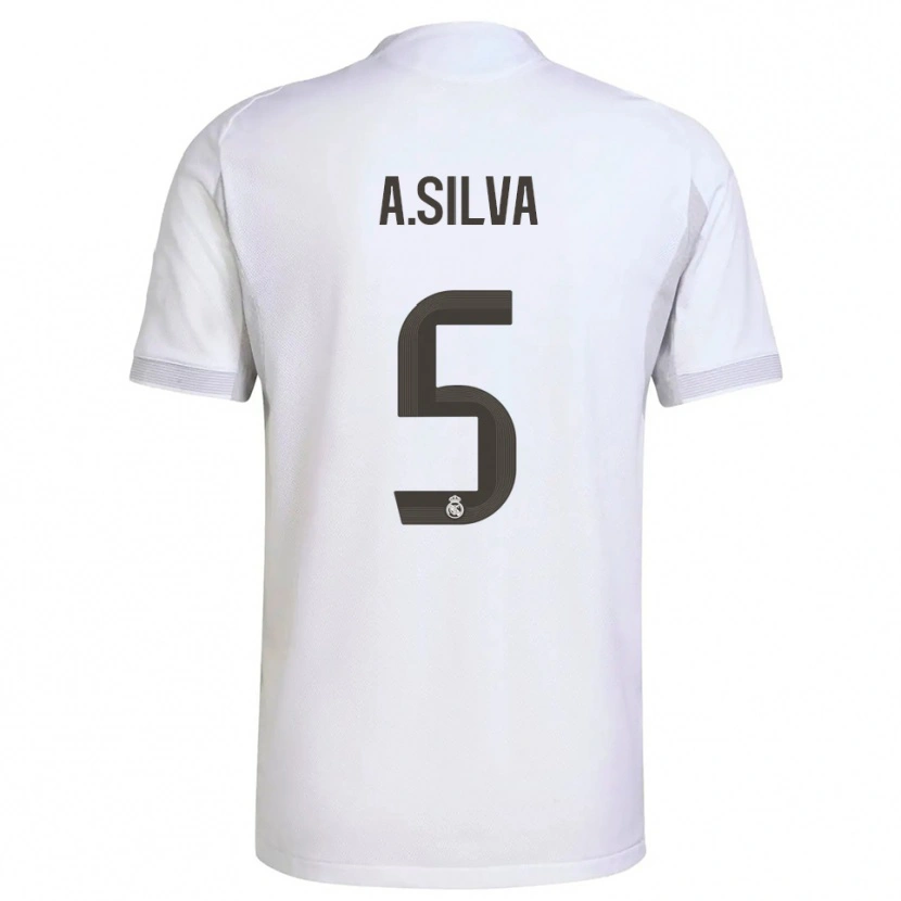 Danxen Kvinnor Antonia Silva #5 Vit Gul Hemmatröja Matchtröjor 2025/26 Tröjor T-Tröja