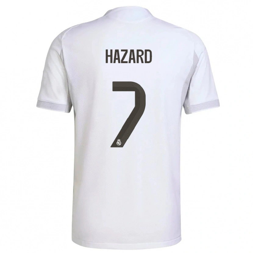 Danxen Kvinnor Eden Hazard #7 Vit Gul Hemmatröja Matchtröjor 2025/26 Tröjor T-Tröja