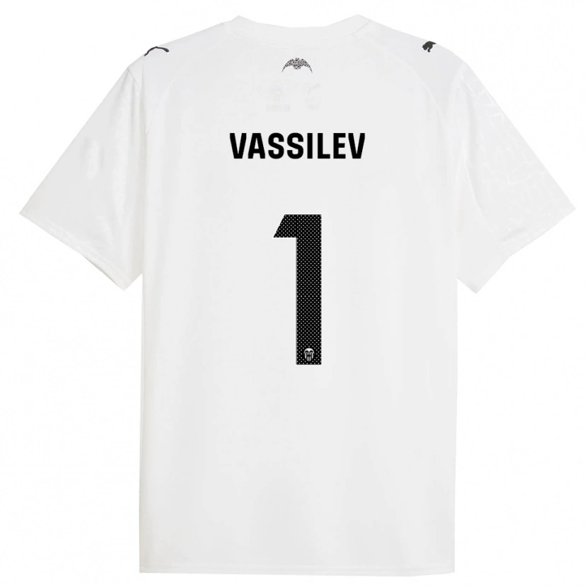 Danxen Kvinnor David Vassilev #1 Vit Svart Hemmatröja Matchtröjor 2025/26 Tröjor T-Tröja