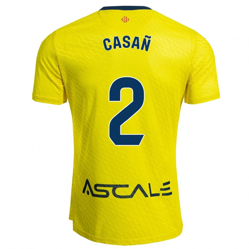 Danxen Kvinnor Jorge Casañ #2 Gul Marinblå Hemmatröja Matchtröjor 2025/26 Tröjor T-Tröja