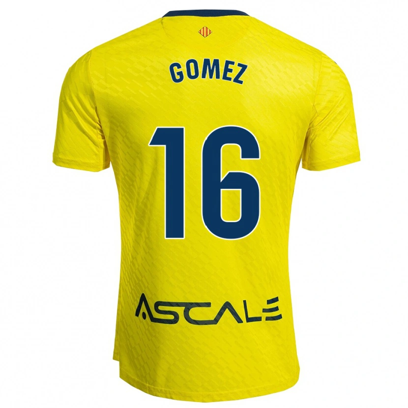Danxen Kvinnor Queralt Gómez #16 Gul Marinblå Hemmatröja Matchtröjor 2025/26 Tröjor T-Tröja