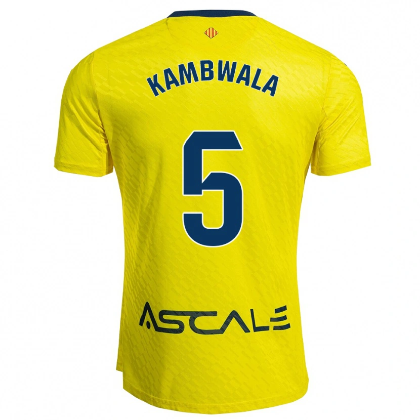 Danxen Kvinnor Willy Kambwala #5 Gul Marinblå Hemmatröja Matchtröjor 2025/26 Tröjor T-Tröja