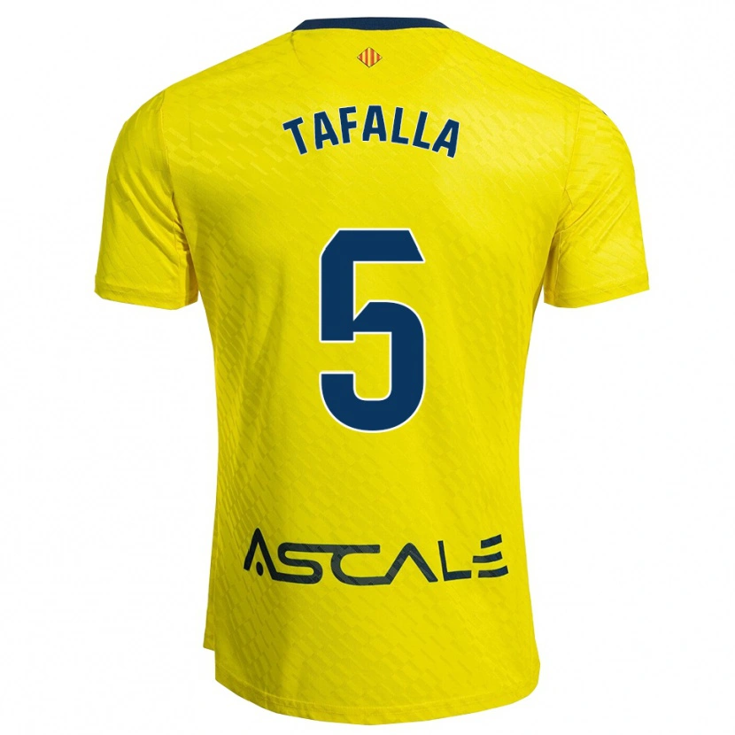Danxen Kvinnor Fran Tafalla #5 Gul Marinblå Hemmatröja Matchtröjor 2025/26 Tröjor T-Tröja