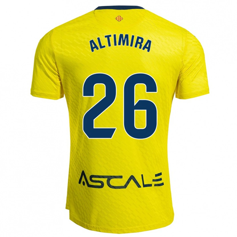 Danxen Kvinnor Adrià Altimira #26 Gul Marinblå Hemmatröja Matchtröjor 2025/26 Tröjor T-Tröja