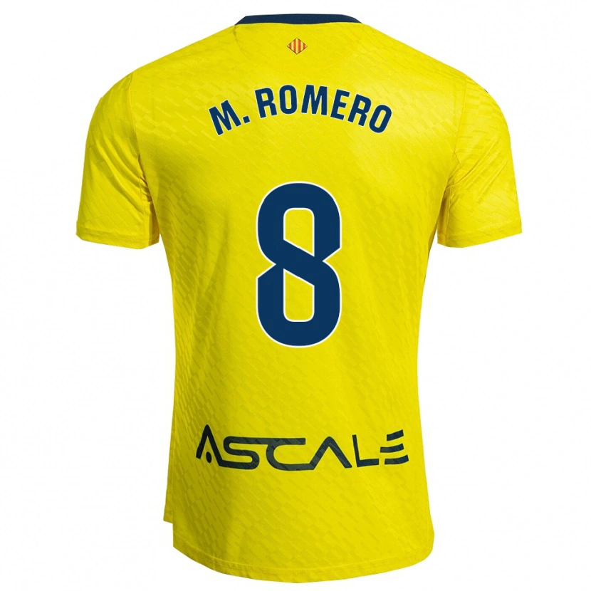 Danxen Kvinnor María Romero Catalan #8 Gul Marinblå Hemmatröja Matchtröjor 2025/26 Tröjor T-Tröja