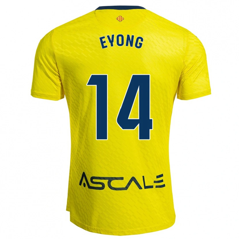 Danxen Kvinnor Etta Eyong #14 Gul Marinblå Hemmatröja Matchtröjor 2025/26 Tröjor T-Tröja