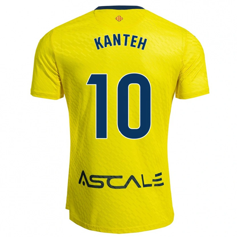 Danxen Kvinnor Fatou Kanteh #10 Gul Marinblå Hemmatröja Matchtröjor 2025/26 Tröjor T-Tröja