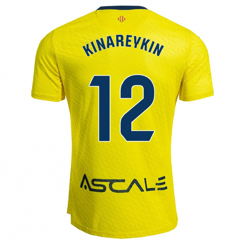 Danxen Kvinnor Yakiv Kinareykin #12 Gul Marinblå Hemmatröja Matchtröjor 2025/26 Tröjor T-Tröja