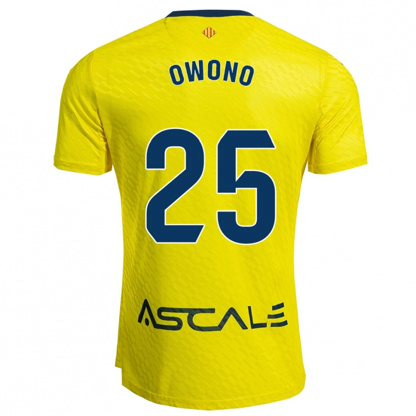 Danxen Kvinnor Roberto Owono #25 Gul Marinblå Hemmatröja Matchtröjor 2025/26 Tröjor T-Tröja