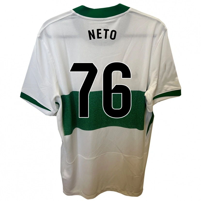 Danxen Kvinnor Martim Neto #76 Vit Grön Hemmatröja Matchtröjor 2025/26 Tröjor T-Tröja