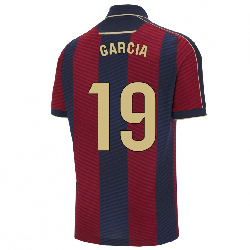 Danxen Kvinnor Dani García #19 Röd Marinblå Hemmatröja Matchtröjor 2025/26 Tröjor T-Tröja