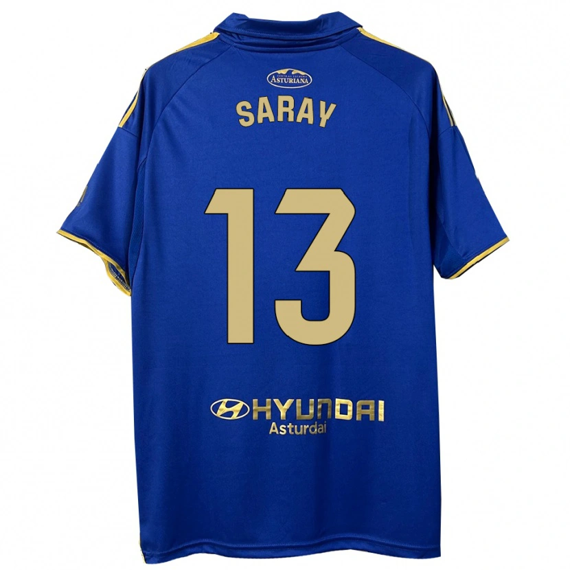 Danxen Kvinnor Saray Vázquez Alonso #13 Blå Guld Hemmatröja Matchtröjor 2025/26 Tröjor T-Tröja