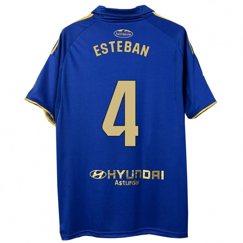 Danxen Kvinnor Marco Esteban #4 Blå Guld Hemmatröja Matchtröjor 2025/26 Tröjor T-Tröja