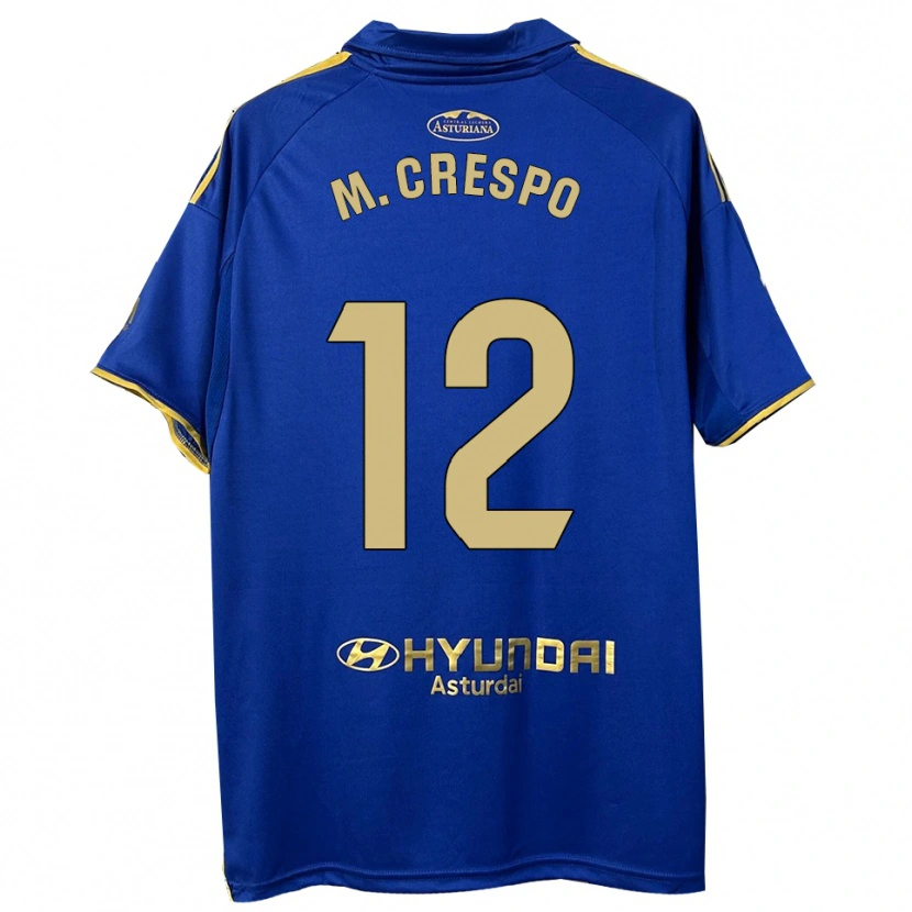 Danxen Kvinnor Marina Crespo Iglesias #12 Blå Guld Hemmatröja Matchtröjor 2025/26 Tröjor T-Tröja