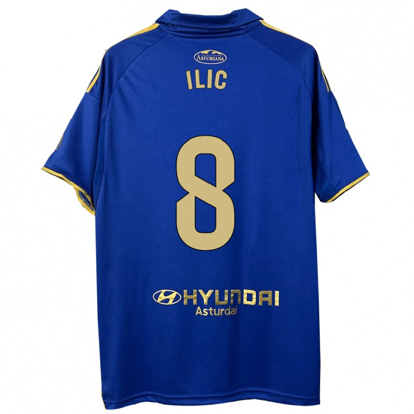 Danxen Kvinnor Luka Ilic #8 Blå Guld Hemmatröja Matchtröjor 2025/26 Tröjor T-Tröja