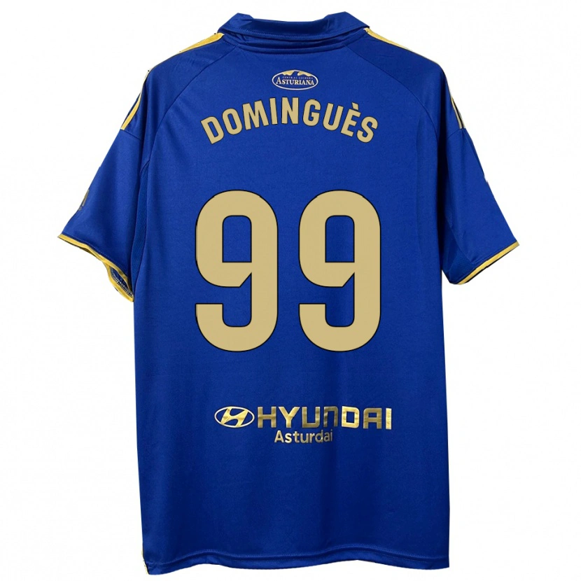 Danxen Kvinnor Brandon Dominguès #99 Blå Guld Hemmatröja Matchtröjor 2025/26 Tröjor T-Tröja