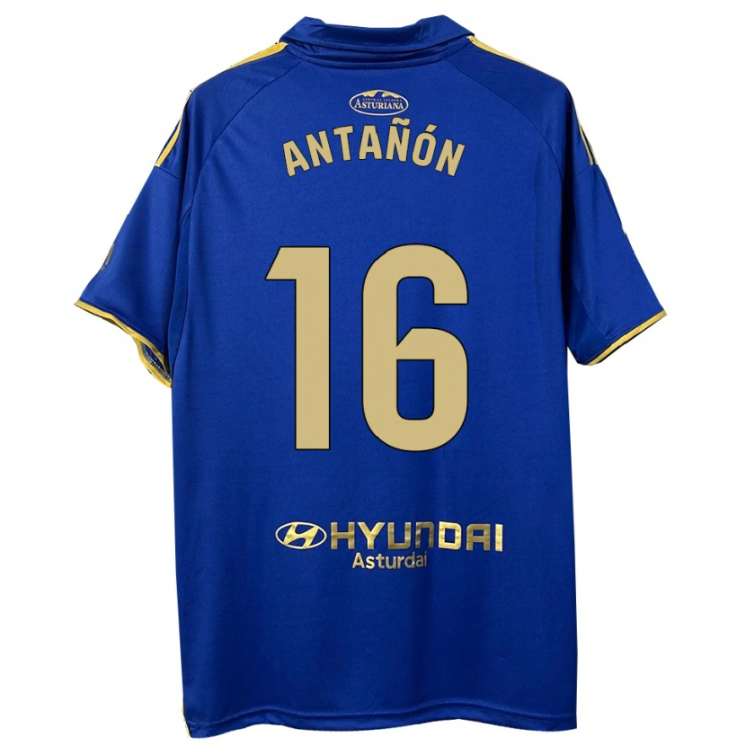 Danxen Kvinnor Lucas Antañón #16 Blå Guld Hemmatröja Matchtröjor 2025/26 Tröjor T-Tröja