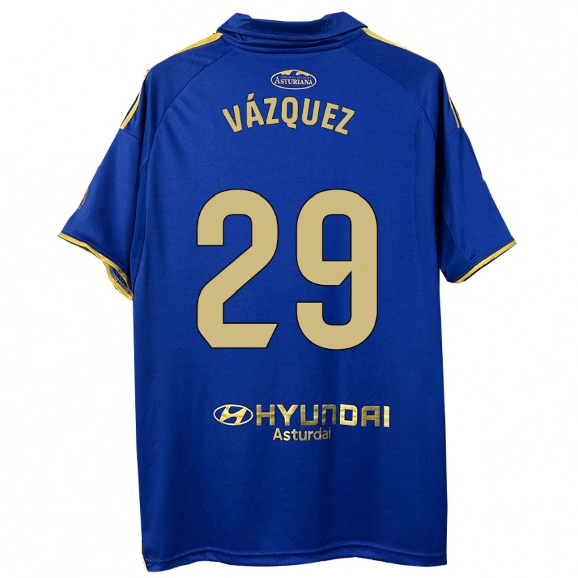 Danxen Kvinnor Jaime Vázquez #29 Blå Guld Hemmatröja Matchtröjor 2025/26 Tröjor T-Tröja