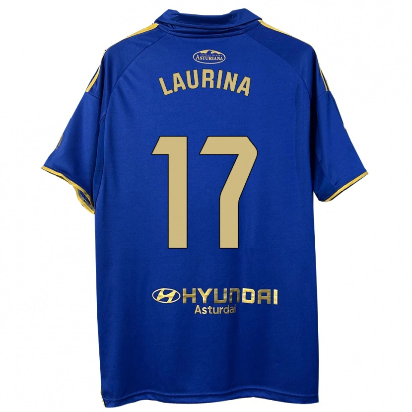 Danxen Kvinnor Laura Gutiérrez #17 Blå Guld Hemmatröja Matchtröjor 2025/26 Tröjor T-Tröja