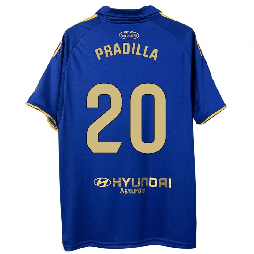 Danxen Kvinnor Elena Pradilla Aranda #20 Blå Guld Hemmatröja Matchtröjor 2025/26 Tröjor T-Tröja