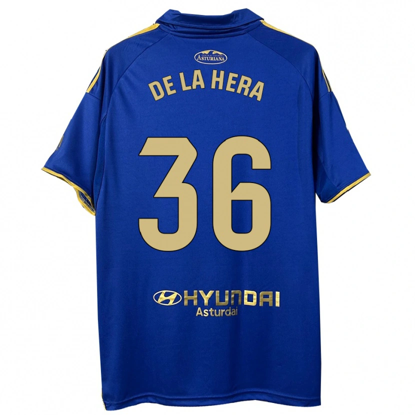 Danxen Kvinnor Óscar De La Hera #36 Blå Guld Hemmatröja Matchtröjor 2025/26 Tröjor T-Tröja