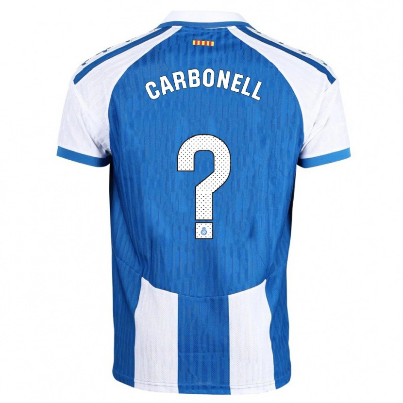 Danxen Kvinnor Ethan Carbonell #0 Blå Vit Hemmatröja Matchtröjor 2025/26 Tröjor T-Tröja