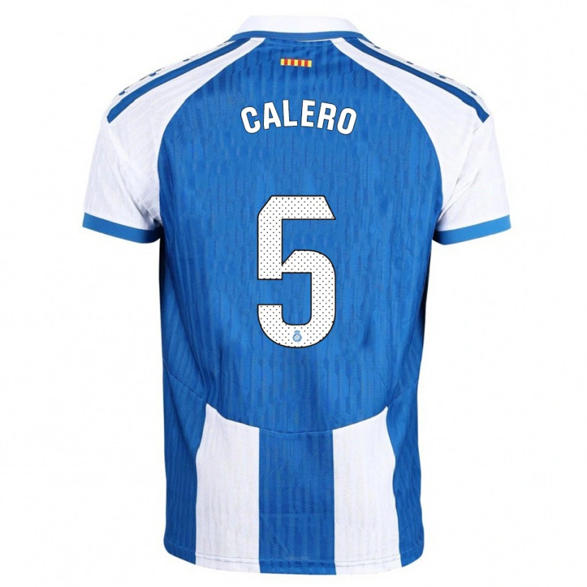 Danxen Kvinnor Fernando Calero #5 Blå Vit Hemmatröja Matchtröjor 2025/26 Tröjor T-Tröja