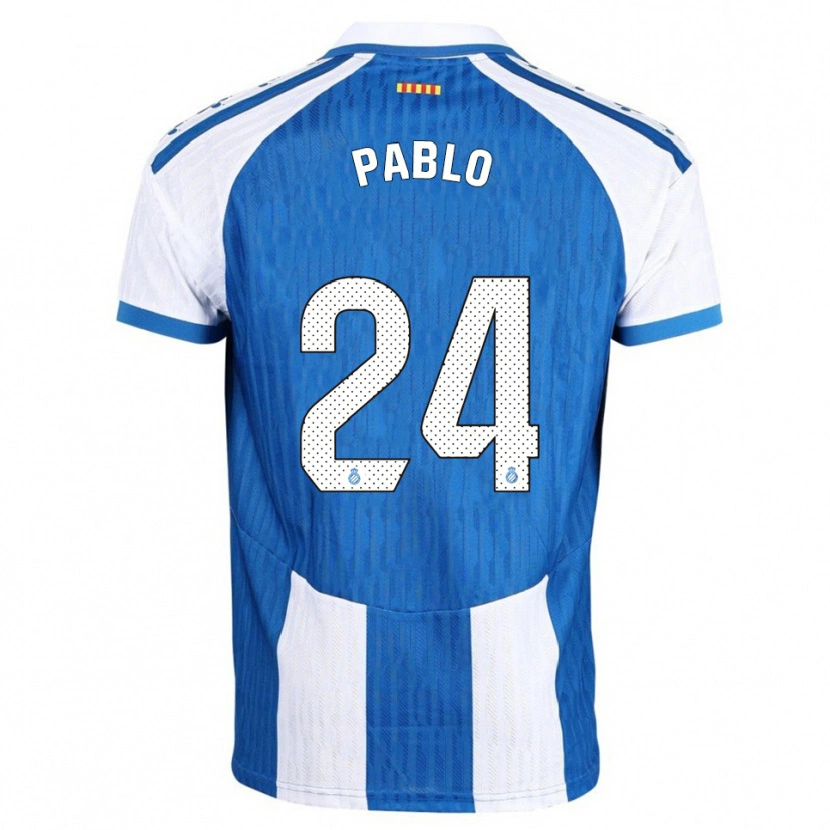 Danxen Kvinnor Pablo Ramón #24 Blå Vit Hemmatröja Matchtröjor 2025/26 Tröjor T-Tröja