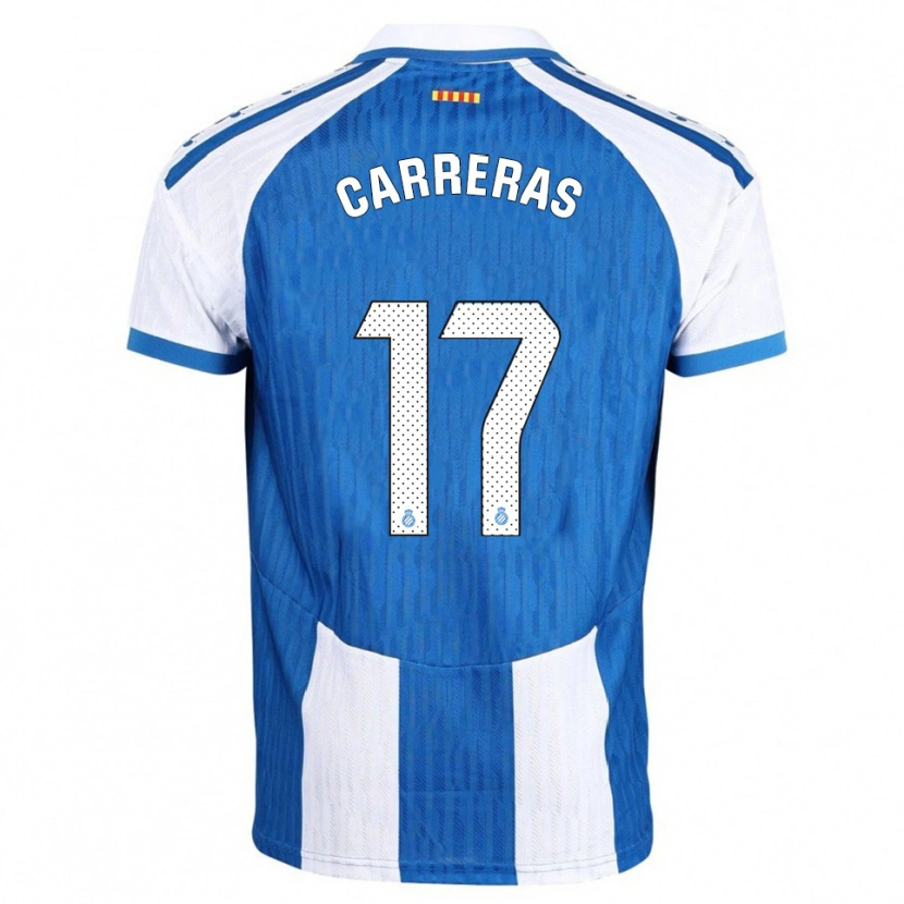 Danxen Kvinnor Jofre Carreras #17 Blå Vit Hemmatröja Matchtröjor 2025/26 Tröjor T-Tröja