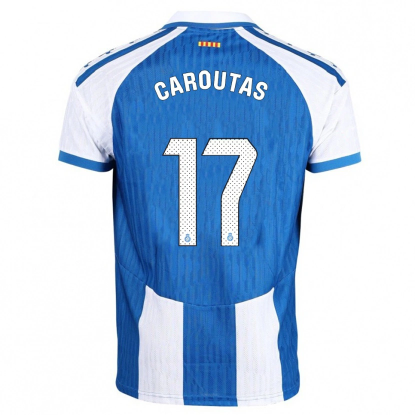 Danxen Kvinnor Tim Caroutas #17 Blå Vit Hemmatröja Matchtröjor 2025/26 Tröjor T-Tröja