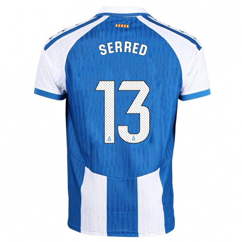 Danxen Kvinnor Llorenç Serred #13 Blå Vit Hemmatröja Matchtröjor 2025/26 Tröjor T-Tröja