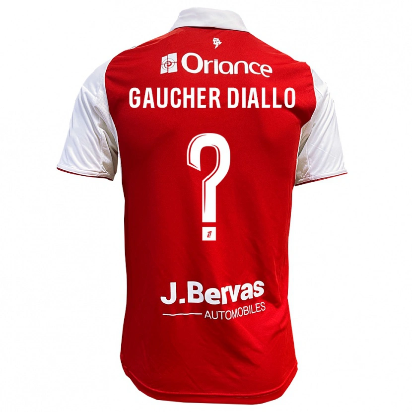 Danxen Kvinnor Coumba Gaucher Diallo #0 Röd Vit Hemmatröja Matchtröjor 2025/26 Tröjor T-Tröja