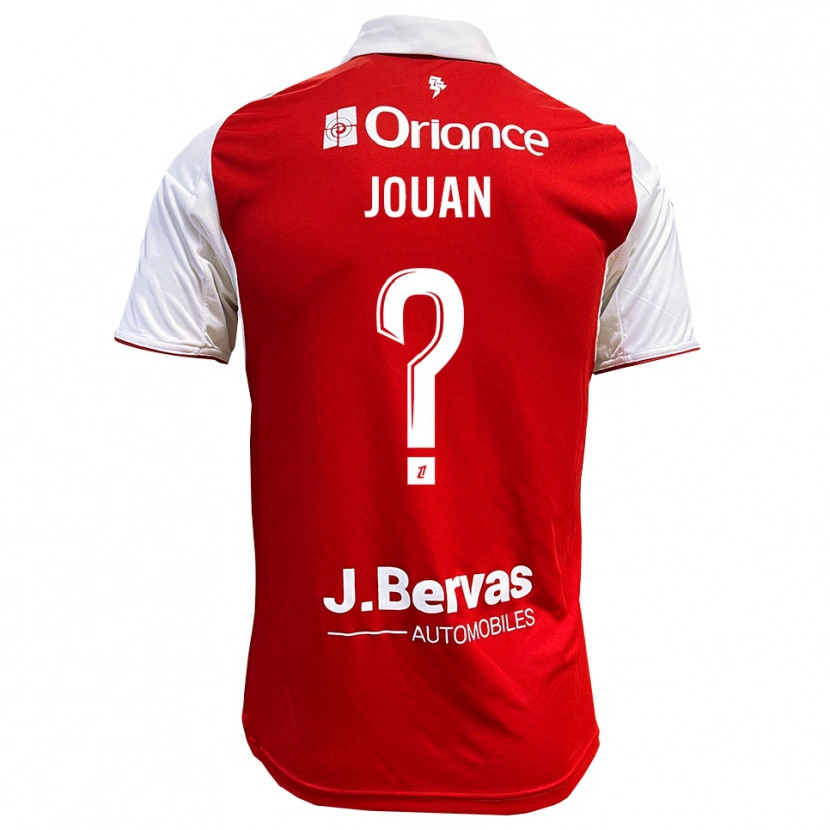 Danxen Kvinnor Léonie Jouan #0 Röd Vit Hemmatröja Matchtröjor 2025/26 Tröjor T-Tröja
