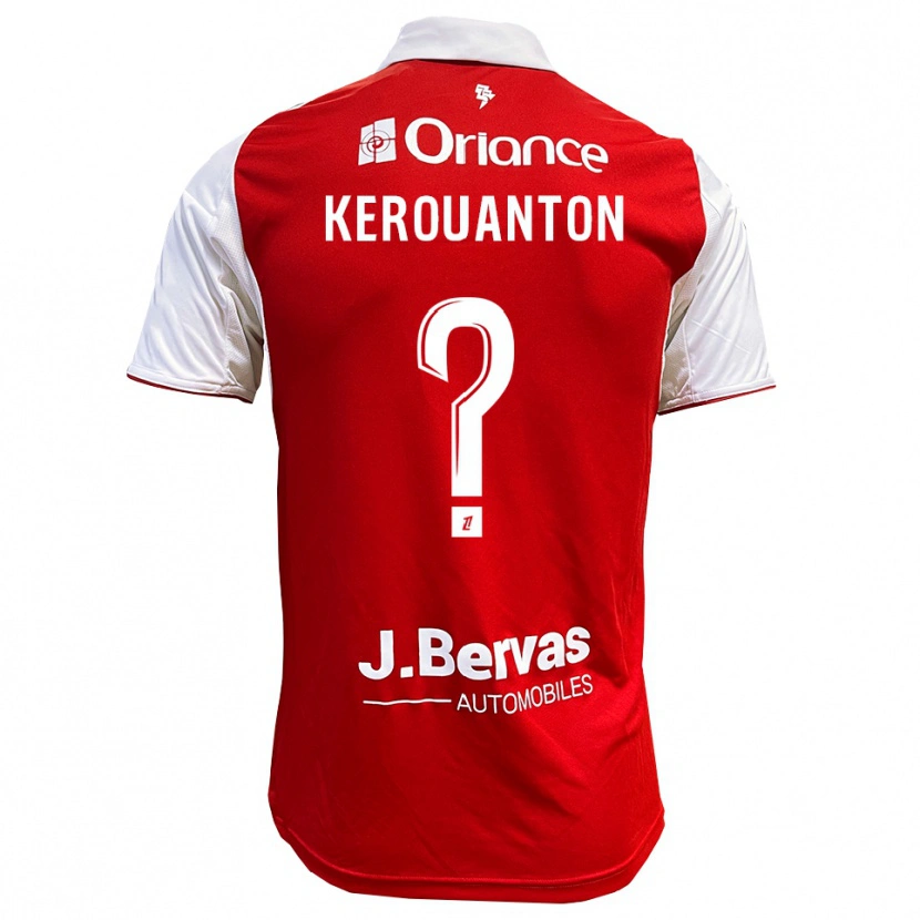 Danxen Kvinnor Tania Kerouanton #0 Röd Vit Hemmatröja Matchtröjor 2025/26 Tröjor T-Tröja