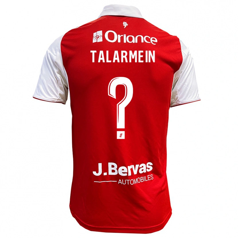 Danxen Kvinnor Manon Talarmein #0 Röd Vit Hemmatröja Matchtröjor 2025/26 Tröjor T-Tröja