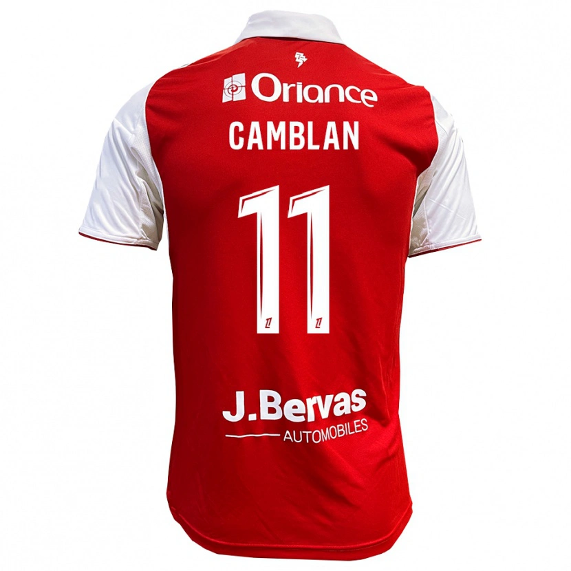 Danxen Kvinnor Axel Camblan #11 Röd Vit Hemmatröja Matchtröjor 2025/26 Tröjor T-Tröja