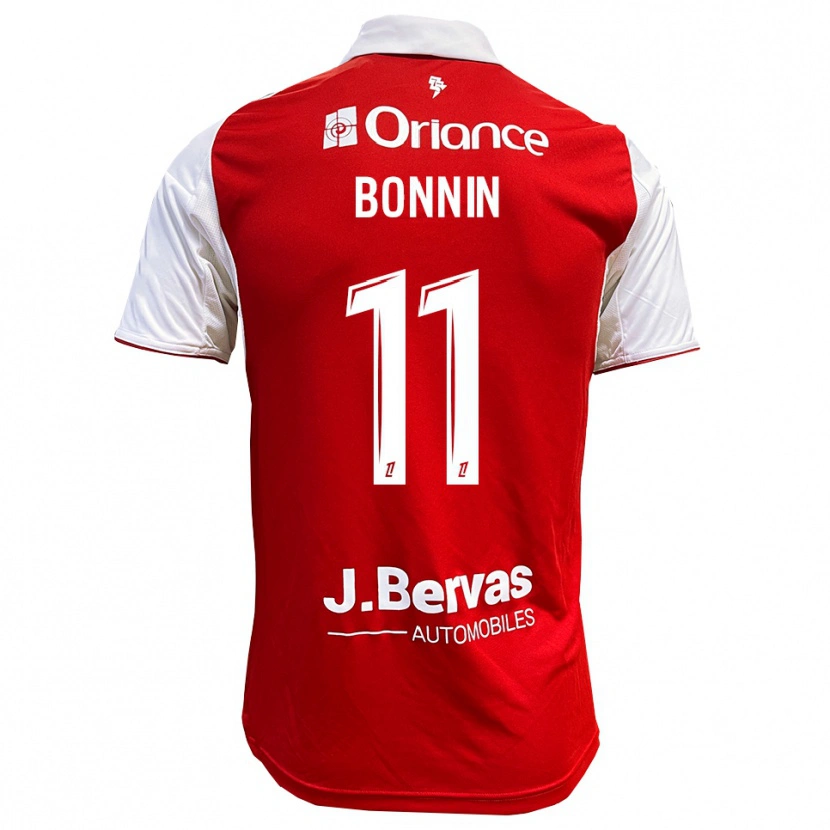 Danxen Kvinnor Lilian Bonnin #11 Röd Vit Hemmatröja Matchtröjor 2025/26 Tröjor T-Tröja