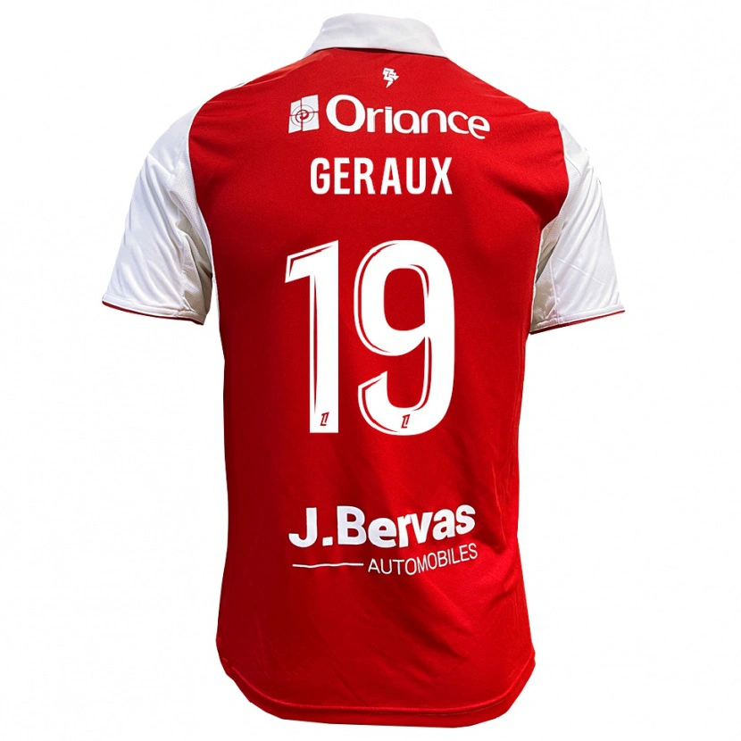Danxen Kvinnor Noan Geraux #19 Röd Vit Hemmatröja Matchtröjor 2025/26 Tröjor T-Tröja