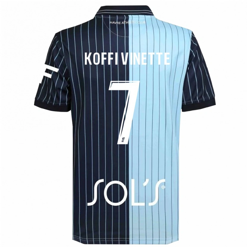 Danxen Kvinnor Enzo Koffi #7 Marinblå Himmelsblå Hemmatröja Matchtröjor 2025/26 Tröjor T-Tröja