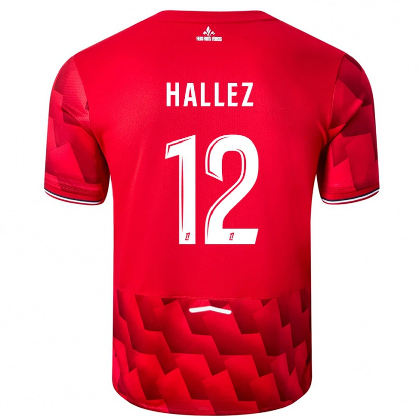 Danxen Kvinnor Alexis Hallez #12 Röd Vit Hemmatröja Matchtröjor 2025/26 Tröjor T-Tröja