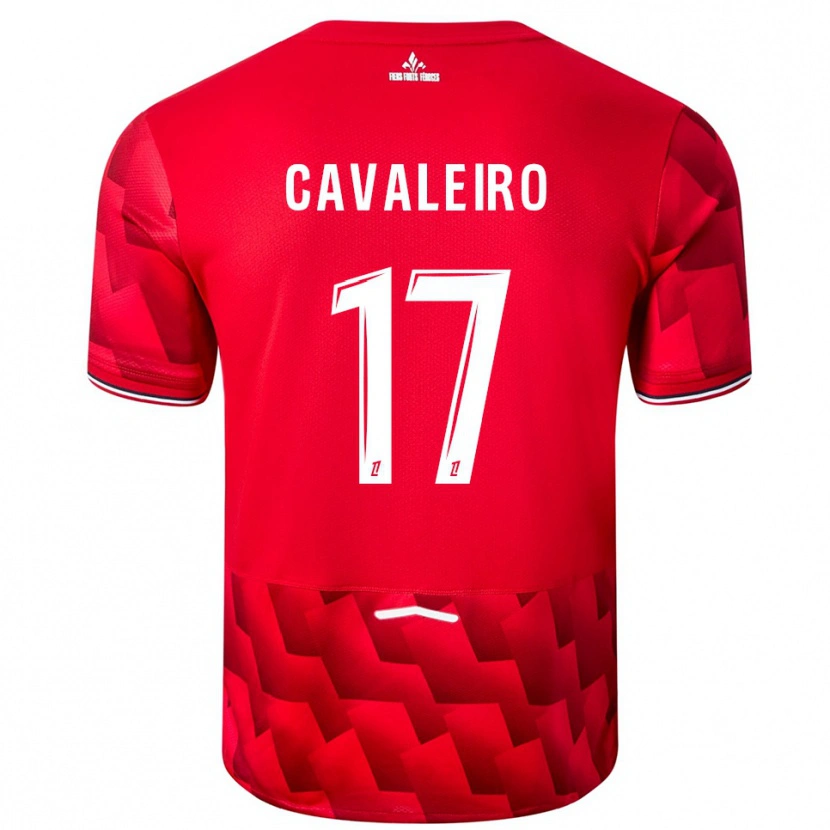 Danxen Kvinnor Ivan Cavaleiro #17 Röd Vit Hemmatröja Matchtröjor 2025/26 Tröjor T-Tröja