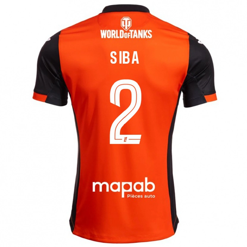 Danxen Kvinnor Stevan Siba #2 Svart Orange Hemmatröja Matchtröjor 2025/26 Tröjor T-Tröja